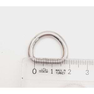 Çanta Aksesuar D Halka 1.5 Cm Gümüş 1 Adet