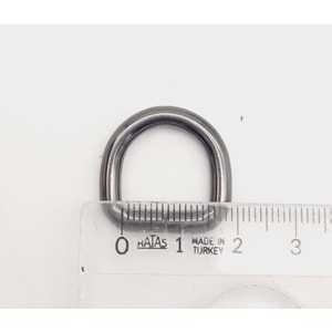 Çanta Aksesuar D Halka 1.5 Cm Füme 1 Adet