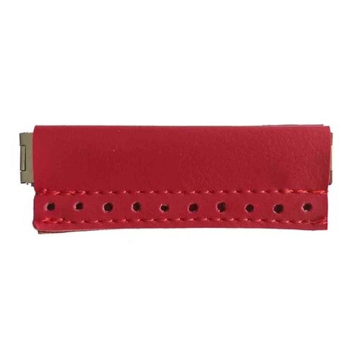 Çanta Aksesuar Derili Mini Metal Çanta Ağzı Kırmızı 9X3 Cm