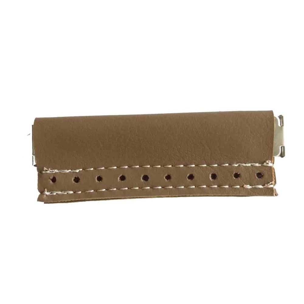 Çanta Aksesuar Derili Mini Metal Çanta Ağzı Vizon 9X3 Cm