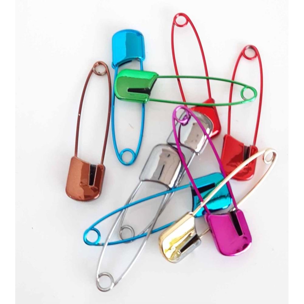 Çanta Aksesuar 5 Adet Renkli Çengelli İğne 5 Cm
