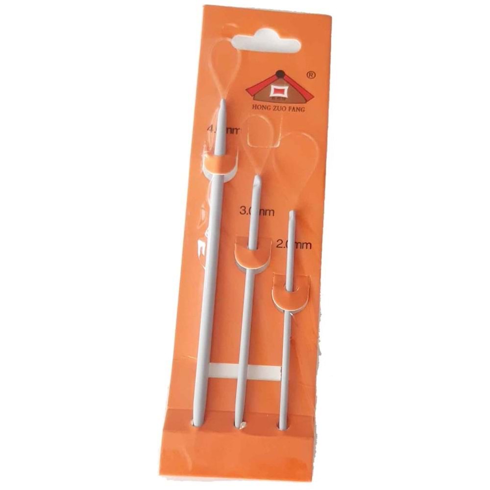 Çanta Aksesuar Misinalı Yün İğnesi 3 Lü