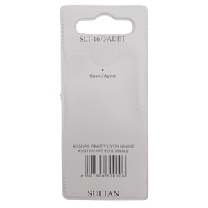 Çanta Aksesuar 3 Lü Kanvas Örgü ve Yün İğnesi Seti SLT-16