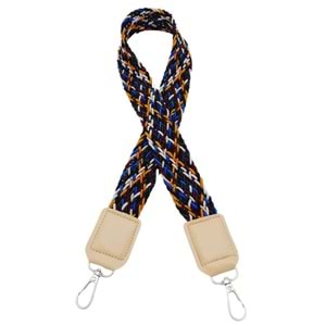 Çanta Aksesuar Ledi Supra Örgü Model Bej Renk Derili Çanta Sapı Gümüş Metalli