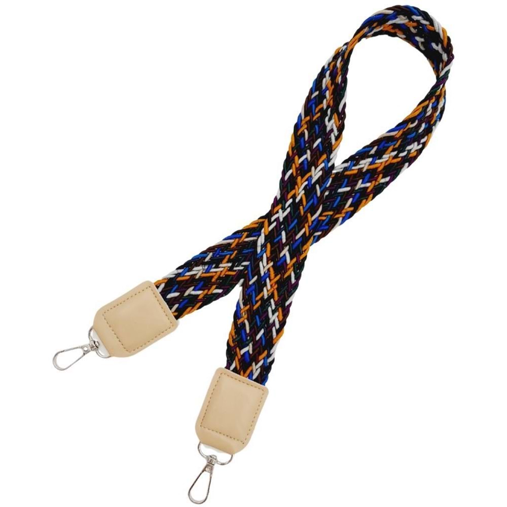 Çanta Aksesuar Ledi Supra Örgü Model Bej Renk Derili Çanta Sapı Gümüş Metalli