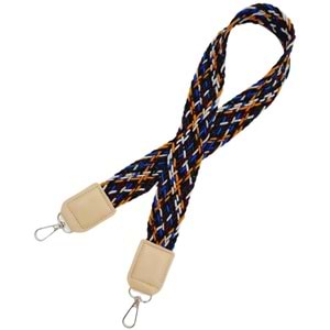 Çanta Aksesuar Ledi Supra Örgü Model Bej Renk Derili Çanta Sapı Gümüş Metalli