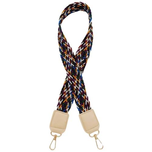 Çanta Aksesuar Ledi Supra Örgü Model Bej Renk Derili Çanta Sapı Light Gold Metalli