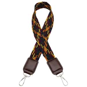 Çanta Aksesuar Ledi Supra Örgü Model Koyu Kahverengi Derili Çanta Sapı Gümüş Metalli