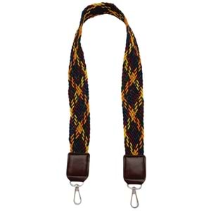 Çanta Aksesuar Ledi Supra Örgü Model Koyu Kahverengi Derili Çanta Sapı Gümüş Metalli