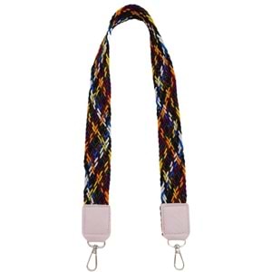 Çanta Aksesuar Ledi Supra Örgü Model Lila Renk Derili Çanta Sapı Gümüş Metalli