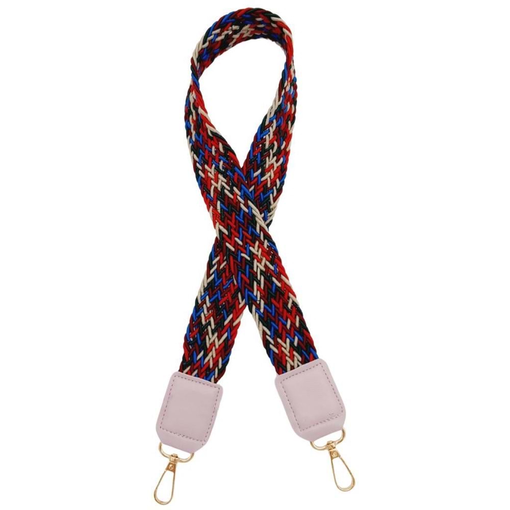 Çanta Aksesuar Ledi Supra Örgü Model Lila Renk Derili Çanta Sapı Light Gold Metalli