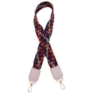 Çanta Aksesuar Ledi Supra Örgü Model Lila Renk Derili Çanta Sapı Light Gold Metalli