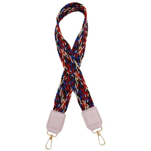 Çanta Aksesuar Ledi Supra Örgü Model Lila Renk Derili Çanta Sapı Light Gold Metalli