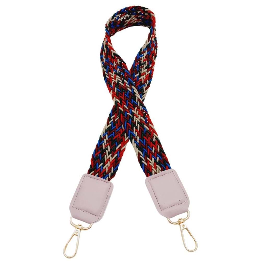 Çanta Aksesuar Ledi Supra Örgü Model Lila Renk Derili Çanta Sapı Light Gold Metalli