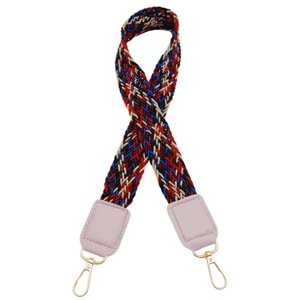 Çanta Aksesuar Ledi Supra Örgü Model Lila Renk Derili Çanta Sapı Light Gold Metalli