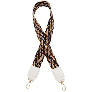 Çanta Aksesuar Ledi Supra Örgü Model Beyaz Renk Derili Çanta Sapı Light Gold Metalli