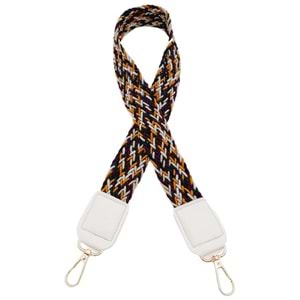 Çanta Aksesuar Ledi Supra Örgü Model Beyaz Renk Derili Çanta Sapı Light Gold Metalli