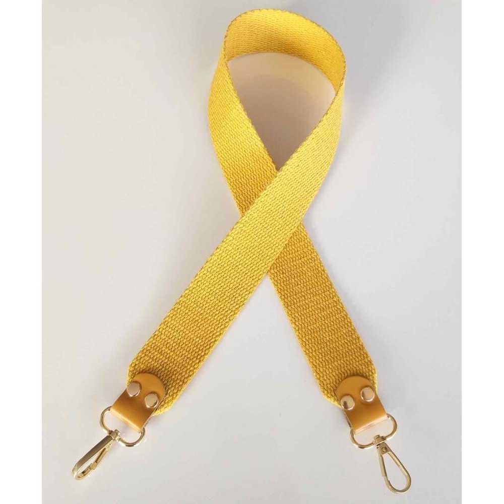 Çanta Aksesuar Ledi Model Çanta Sapı Hardal Sarı