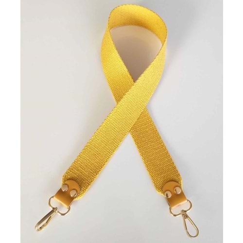 Çanta Aksesuar Ledi Model Çanta Sapı Hardal Sarı