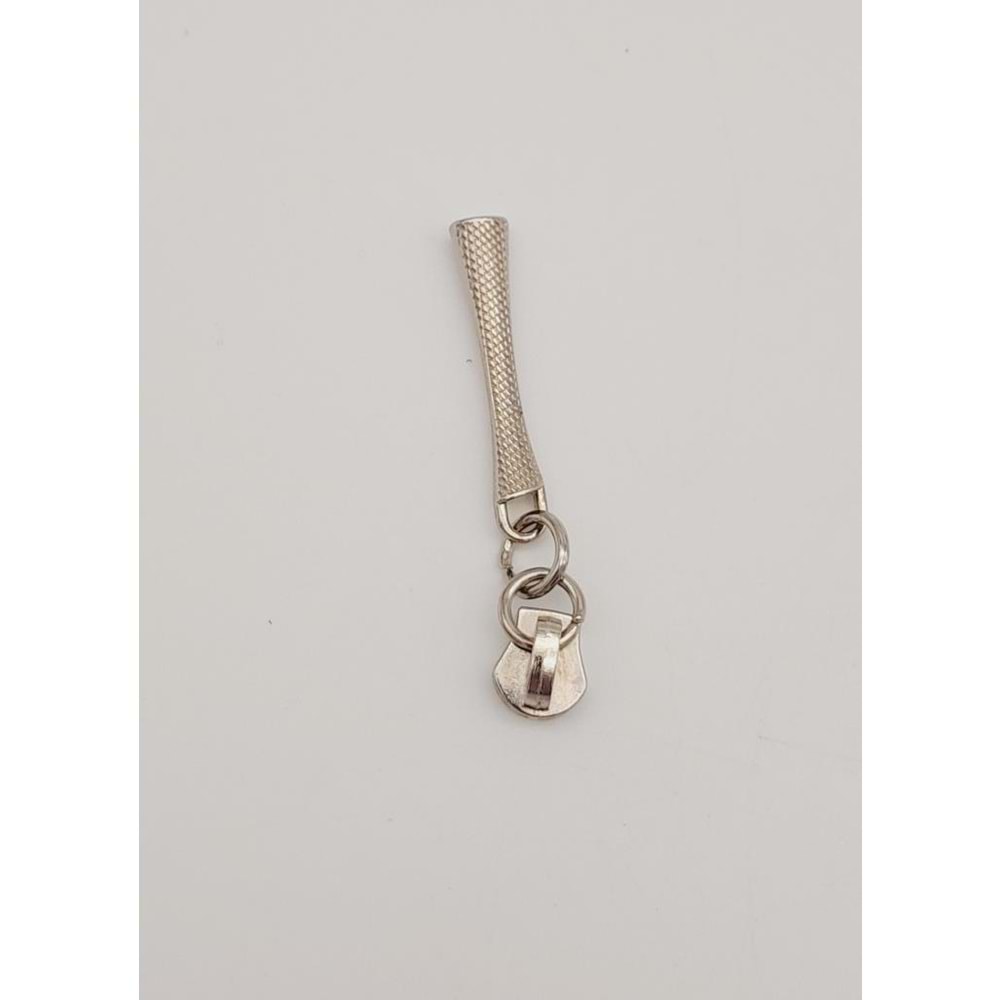 Çanta Aksesuar Gümüş Renk 6 Cm Fermuar Başı