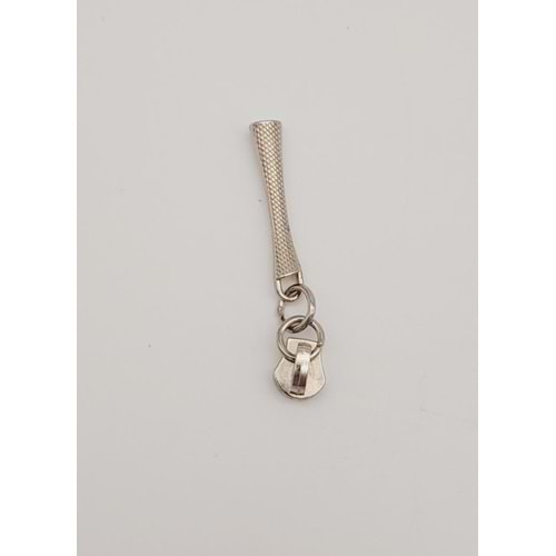Çanta Aksesuar Gümüş Renk 6 Cm Fermuar Başı