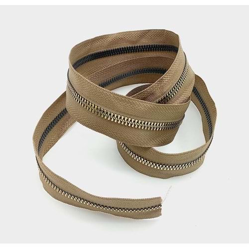 Çanta Aksesuar Ortası Gold Fermuar 100 Cm Vizon Renk