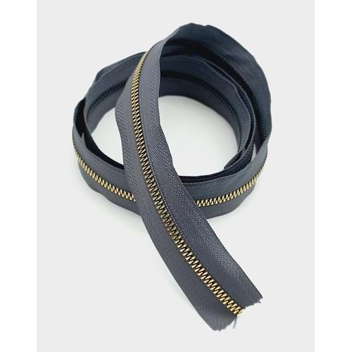 Çanta Aksesuar Ortası Gold Fermuar 100 Cm Gri Renk