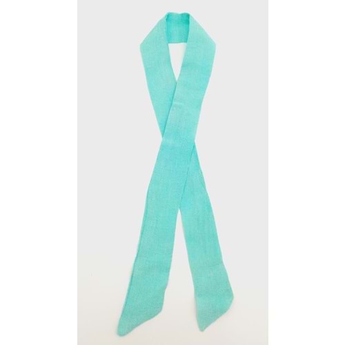 Çanta Aksesuar İpek Çanta Fuları Turkuaz Renk