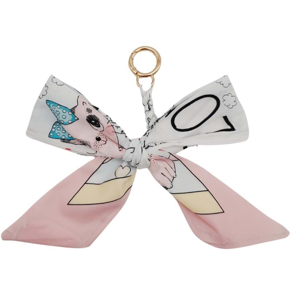 Çanta Aksesuar Fiyonk Renkli Çanta Fuları No:09