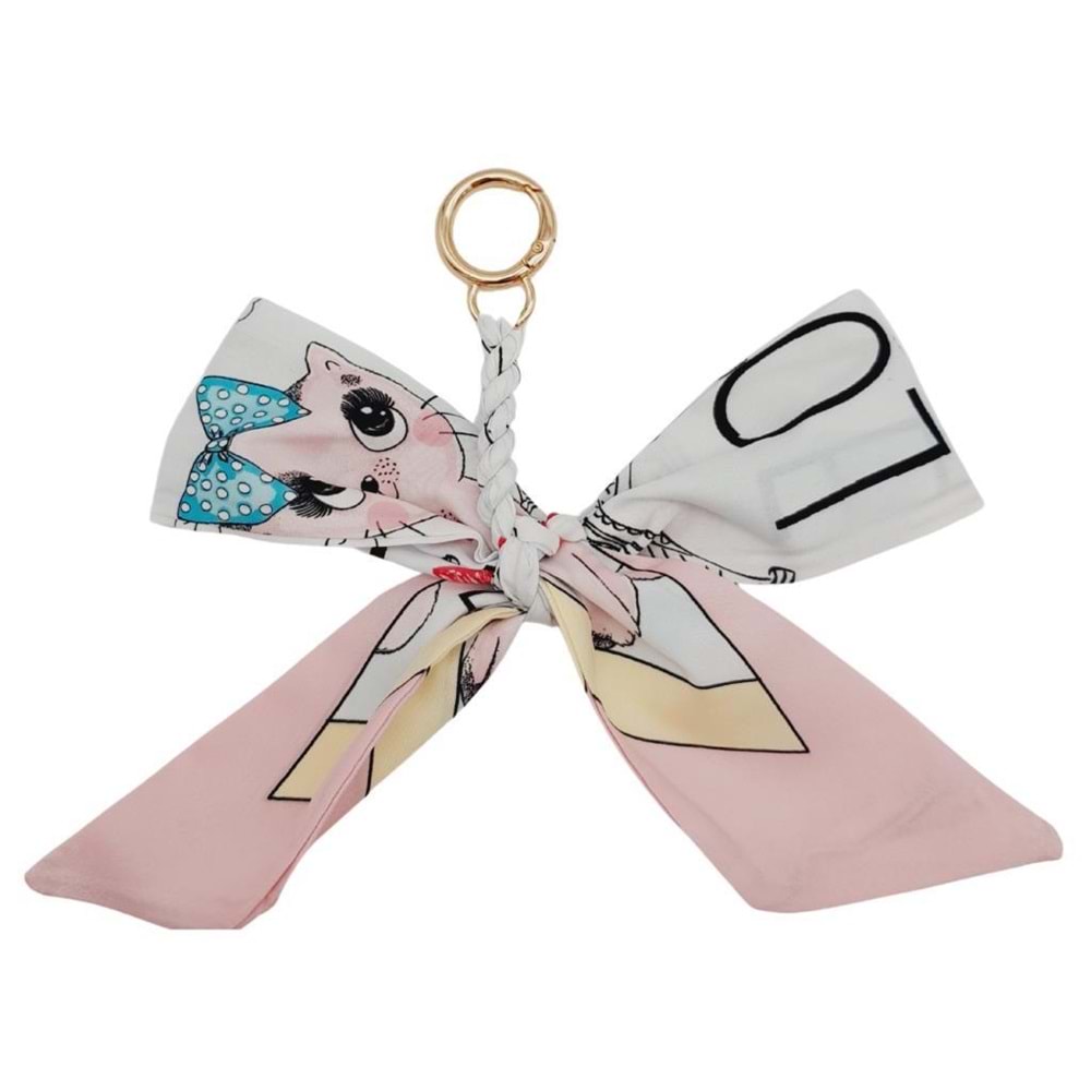 Çanta Aksesuar Fiyonk Renkli Çanta Fuları No:09