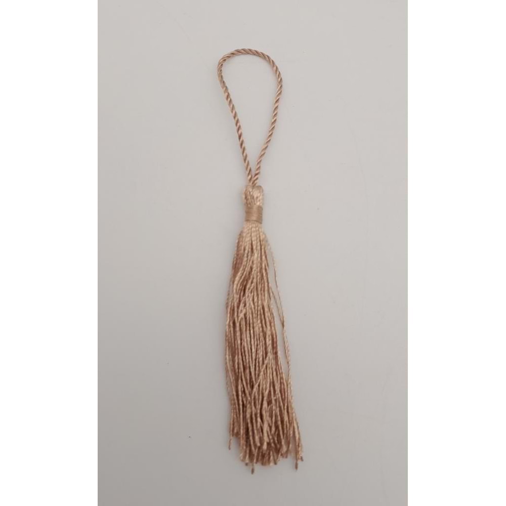 Çanta Aksesuar Vizon Renk Floş Püskül 1 Adet