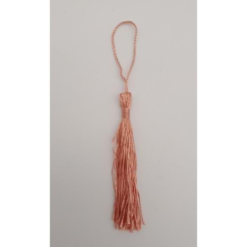 Çanta Aksesuar Pudra Renk Floş Püskül 1 Adet