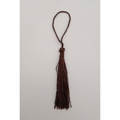 Çanta Aksesuar Kahverengi Floş Püskül 1 Adet