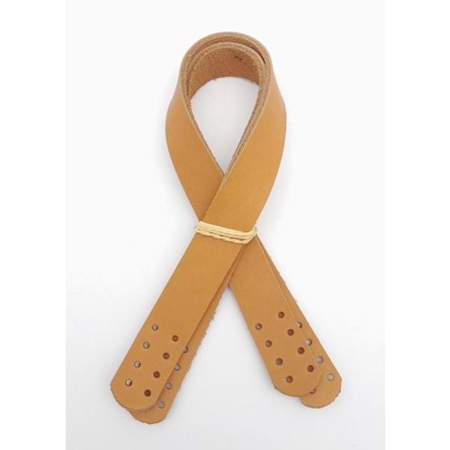 Çanta Aksesuar 35X2 Cm Gerçek Deri Çift Sap Açık Taba Renk