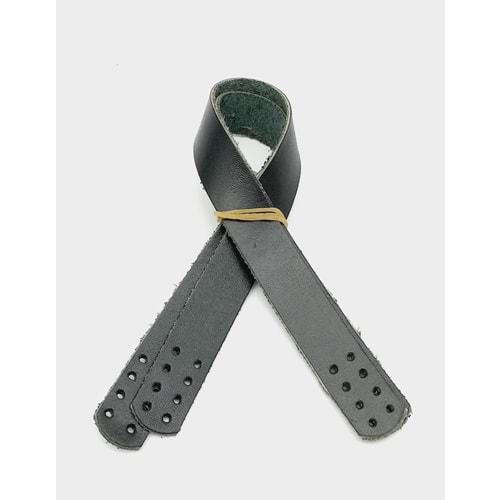 Çanta Aksesuar 35X2 Cm Gerçek Deri Çift Sap Siyah