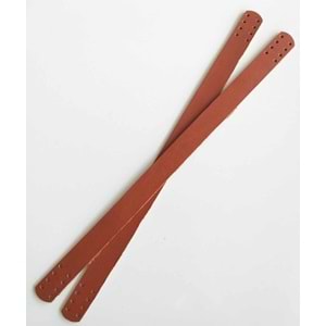 Çanta Aksesuar 35X2 Cm Gerçek Deri Çift Sap Taba Renk