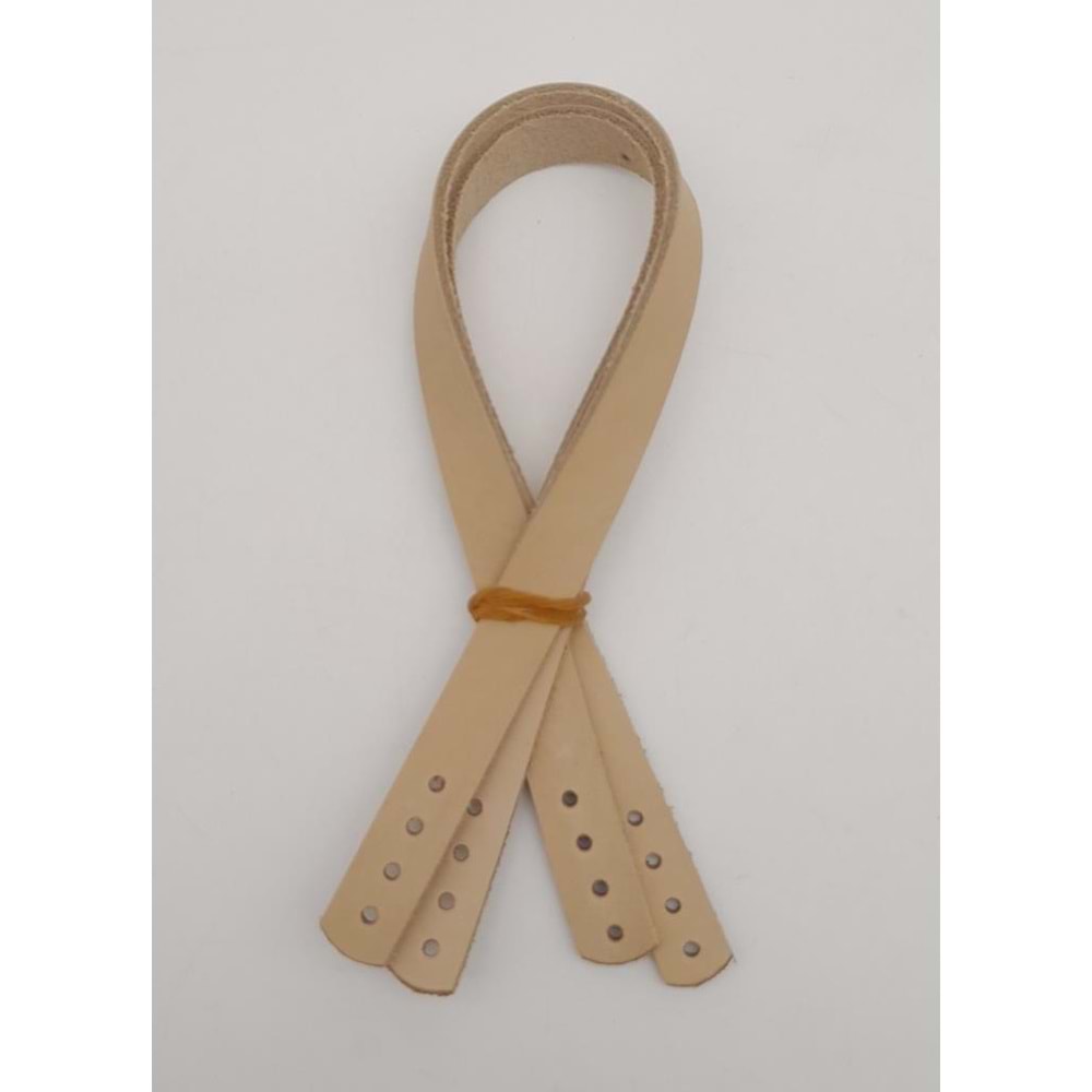 Çanta Aksesuar Gerçek Deri 35X1.2 Cm Ham Doğal Renk Çanta Sapı