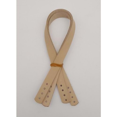 Çanta Aksesuar Gerçek Deri 35X1.2 Cm Ham Doğal Renk Çanta Sapı