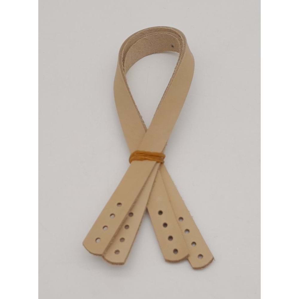 Çanta Aksesuar Gerçek Deri 35X1.2 Cm Ham Doğal Renk Çanta Sapı
