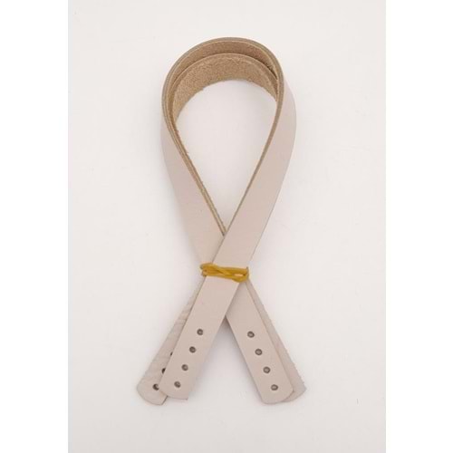 Çanta Aksesuar Gerçek Deri 35X1.2 Cm Bej Renk Çanta Sapı