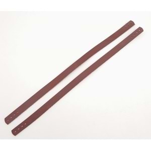 Çanta Aksesuar Gerçek Deri 35X1.2 Cm Kızıl Kahve Renk Çanta Sapı