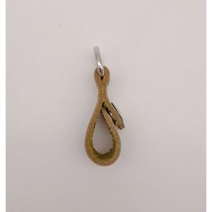 Çanta Aksesuar Yeşil Gerçek Deri Çıtçıtlı Sapucu Böce Gümüş Metalli 1 Adet