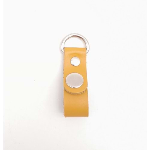 Çanta Aksesuar Hardal Gerçek Deri Çıtçıtlı Sapucu Böce Gümüş Metalli 1 Adet