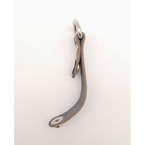 Çanta Aksesuar Lacivert Gerçek Deri Çıtçıtlı Sapucu Böce Gümüş Metalli 1 Adet