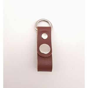 Çanta Aksesuar Kızıl Kahve Gerçek Deri Çıtçıtlı Sapucu Böce Gümüş Metalli 1 Adet