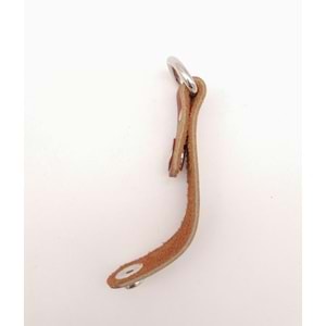 Çanta Aksesuar Taba Gerçek Deri Çıtçıtlı Sapucu Böce Gümüş Metalli 1 Adet