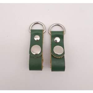 Çanta Aksesuar Yeşil Gerçek Deri Çıtçıtlı Sapucu Böce Gümüş Metalli