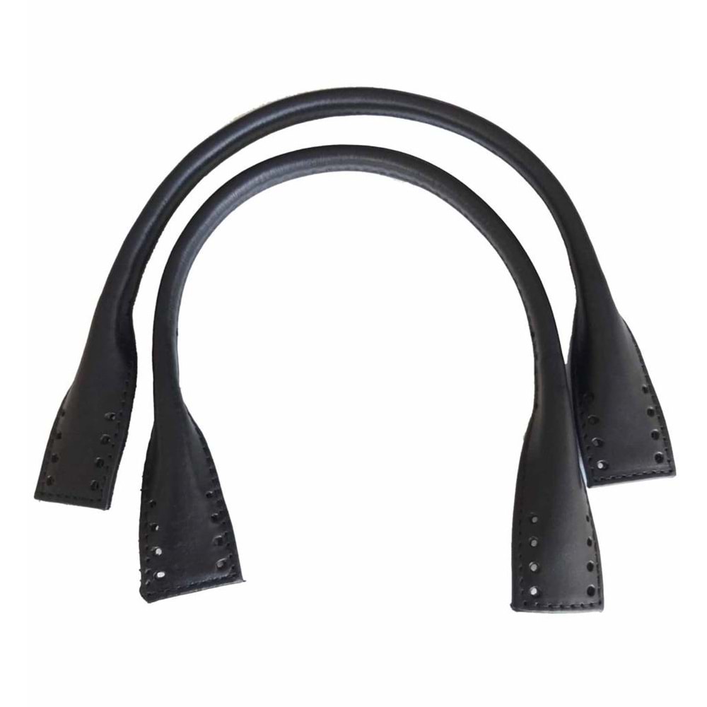 Çanta Aksesuar Gerçek Deri Kısa Pelikan Model Çanta Sapı Siyah Renk