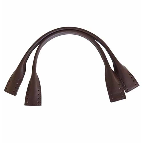 Çanta Aksesuar Gerçek Deri Kısa Pelikan Model Çanta Sapı Koyu Kahve Renk