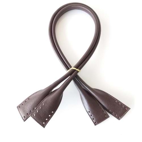 Çanta Aksesuar Gerçek Deri Pelikan Model Çanta Sapı Koyu Kahve Renk